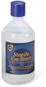 Sterile eye wash solution