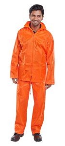 XL 2 Piece Orange Nylon Wet Suit