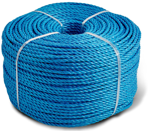 6mm Thick x 220m long coil of polypropylene rope