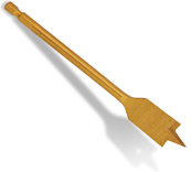 Flat wood drill bit